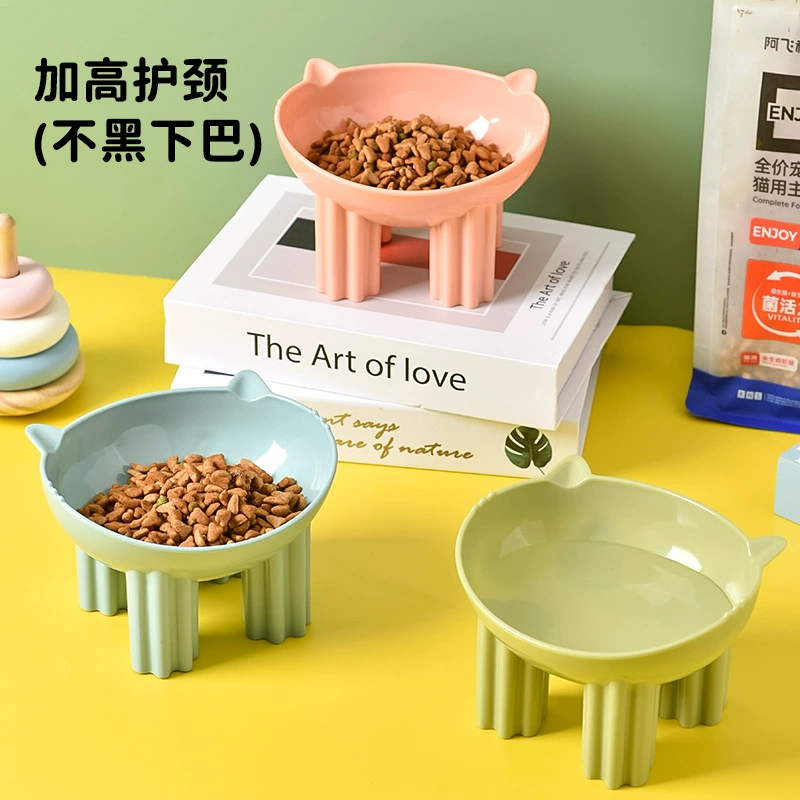 Кошачья чаша с высокой шеей
