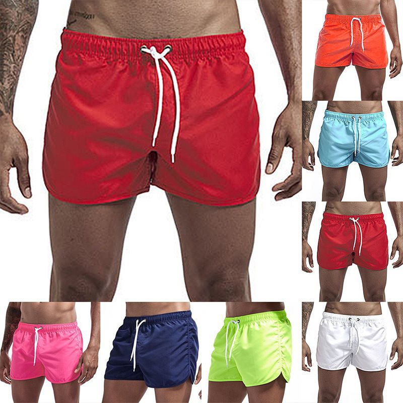 Men's beach pants polyester shorts fast...