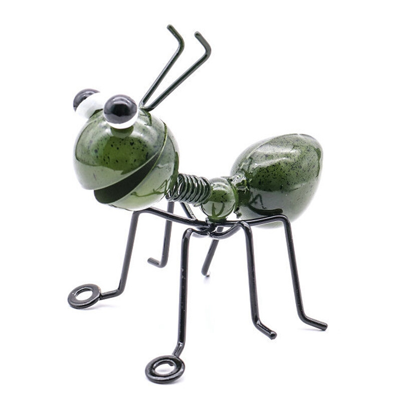 Cross-Border Amazon Wrought Iron Metal Ant Decoration Wall Hanging Home Decoration Crafts Outdoor Garden