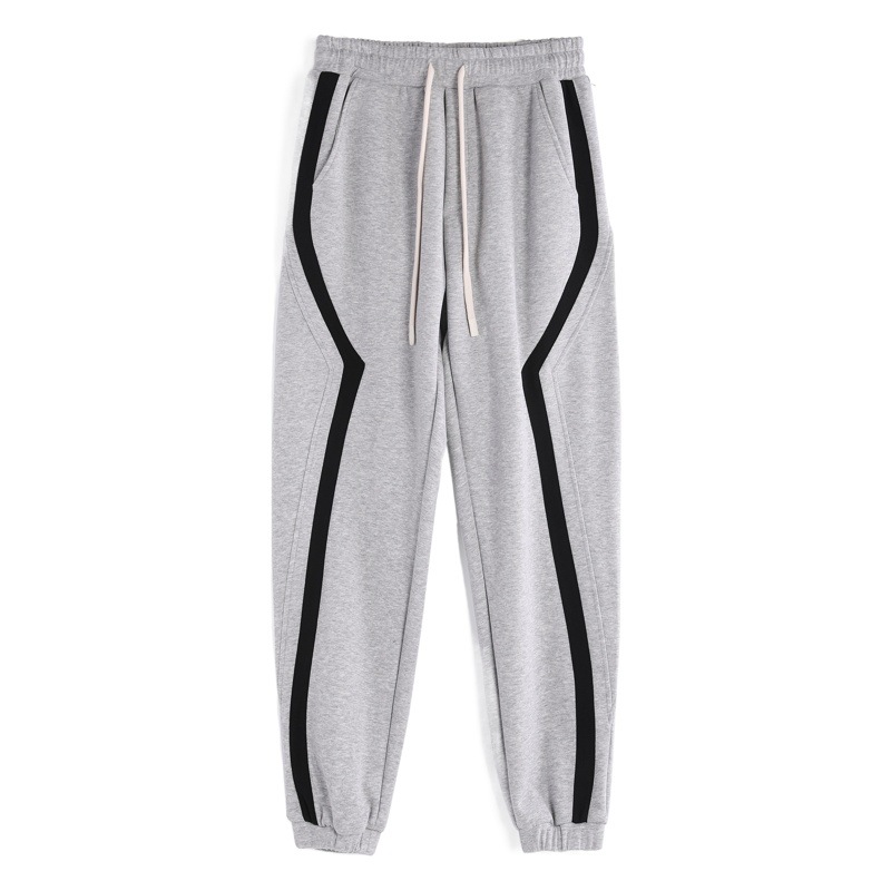 Otoño e Invierno a rayas americano casual deportes europeo y americano más tamaño pantalones sueltos pantalones de chándal muscle hombres deportes nueva moda