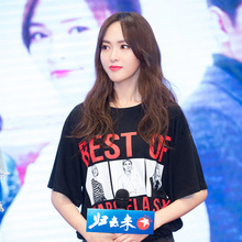 2025年定制女装春夏新款纯棉字母印花宽松百搭短袖圆领衫源头工厂