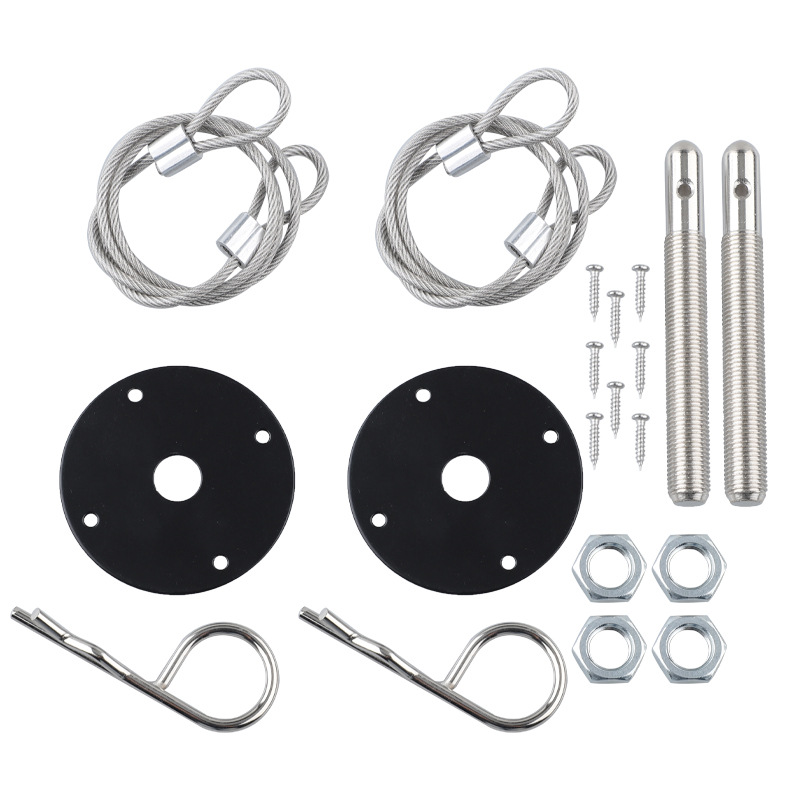 Cross-border car general engine engine cover lock car modification racing cable type cover lock engine cover lock
