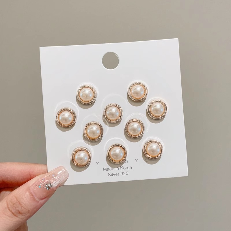 Botón de cuello secreto anti-perla artefacto de perla broche de ropa botón de pecho fijo botón de alfiler sin costura botón accesorio