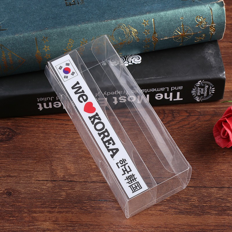 透明PET包装盒 韩国环保食品塑料盒 底坐托长方形折叠盒定 制批发