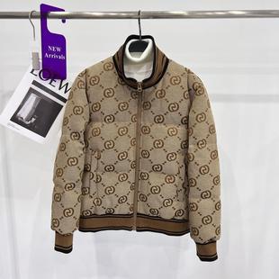 2023 winter men's fashion presbyopic lapel casual fashion brand warm down jacket High Street duck down thick coat 2748