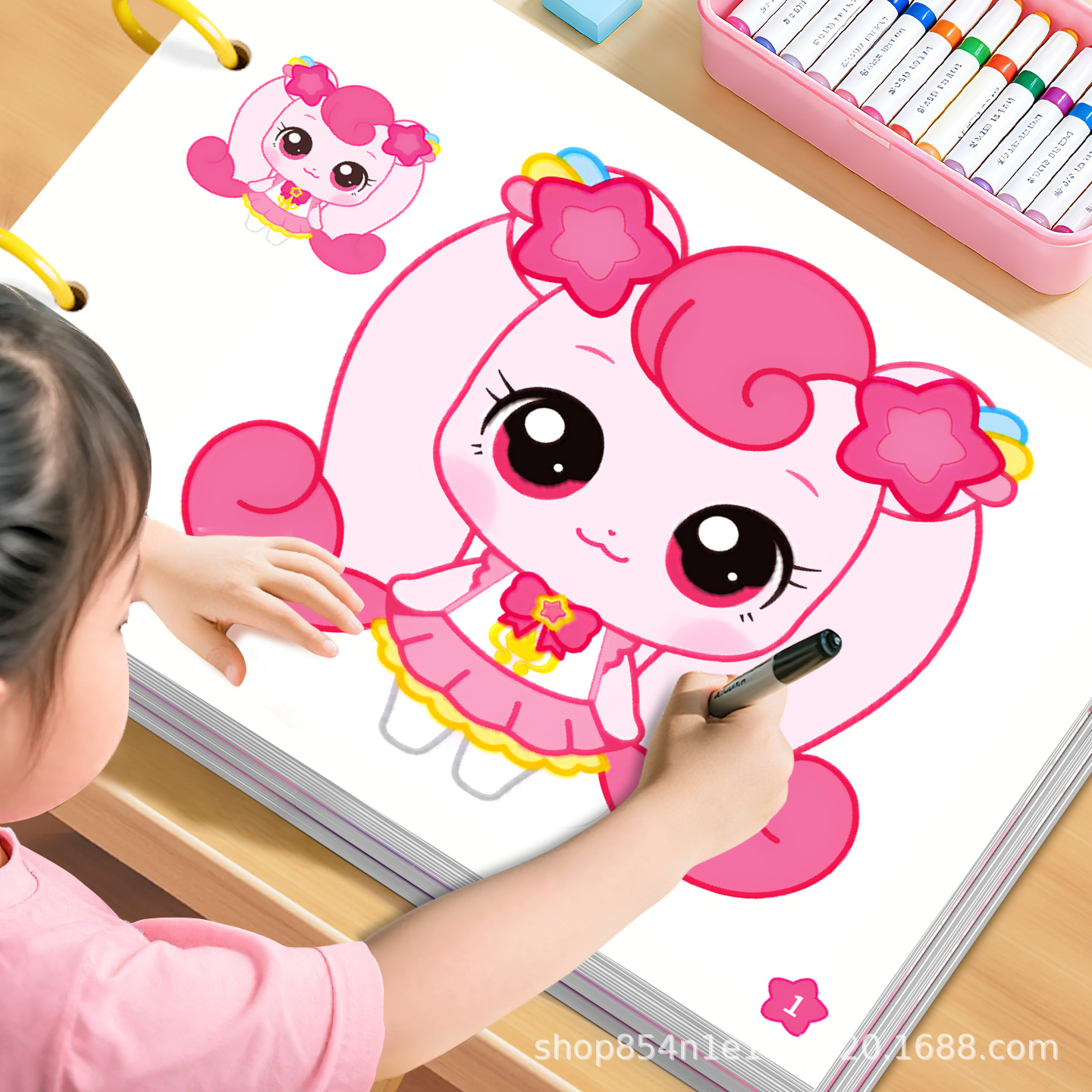 Coloring book, book with pictures for kindergarten, toy, 6 years, graffiti