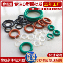 橡胶圈氟胶O型圈丁腈密封件油封硅胶垫圈环防水耐高温O形密封圈