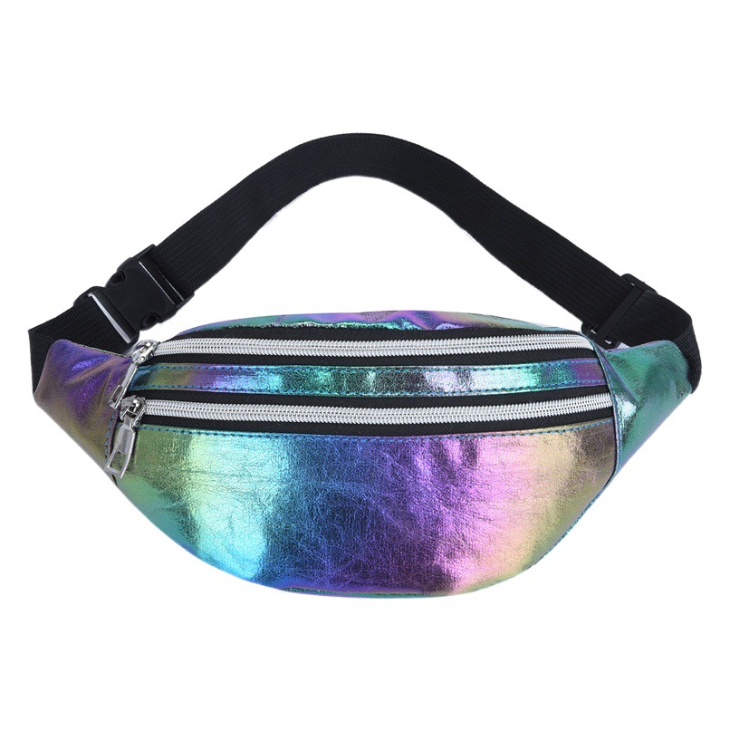 New Ultra-Soft Laser-Printed Women's Waist Bag, Women's Chest Bag, Outdoor Men's Fashion Cycling Phone Bag, Single-Shoulder Crossbody Bag