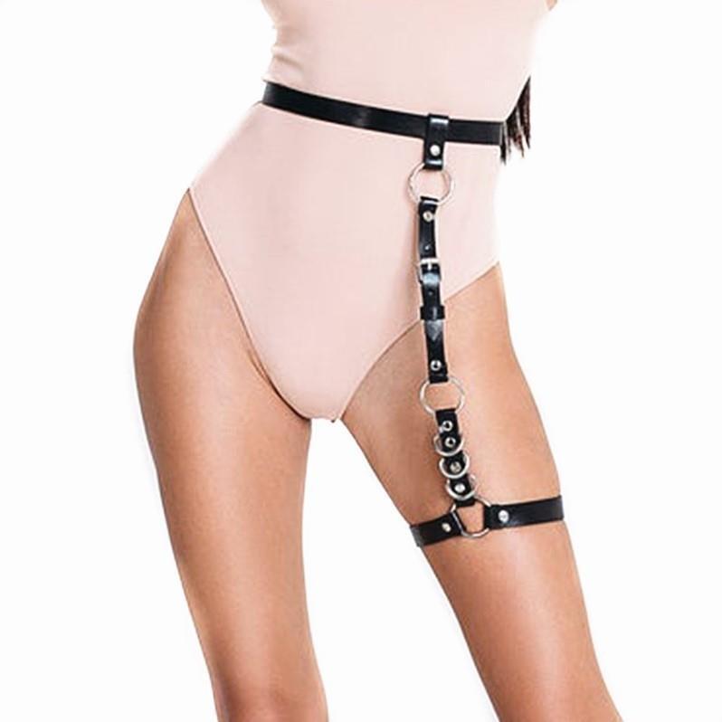Zez Thickeneded Restraint Belt Leg Ring Garter Belt Integrated Ba Performance Jewelry Waist Chain Casual New Belt Waist Zez Thickeneded Restraint Belt Leg Ring Garter Belt Integrated Ba Performance Jewelry Waist Chain Casual New Belt Waist