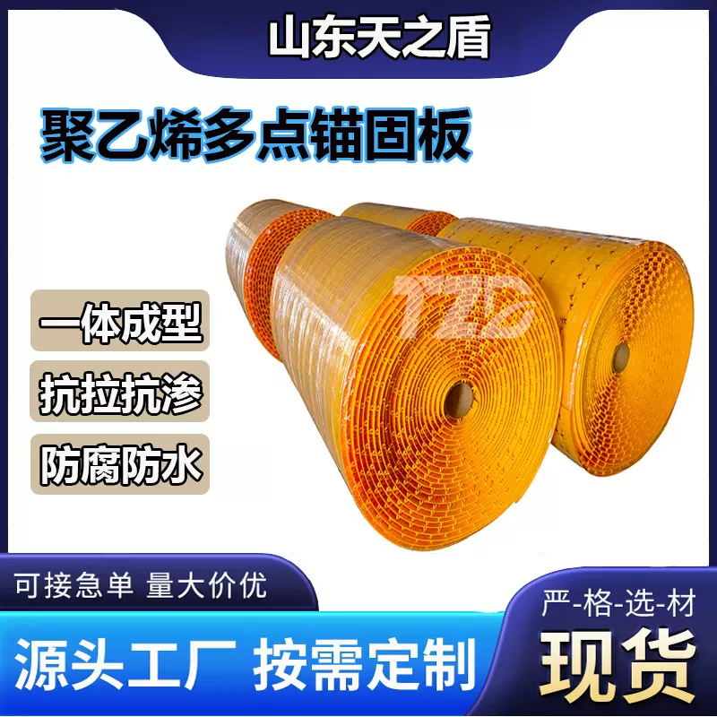 hdpe多点锚固板污水处理耐磨防护板防渗透锚固防腐板