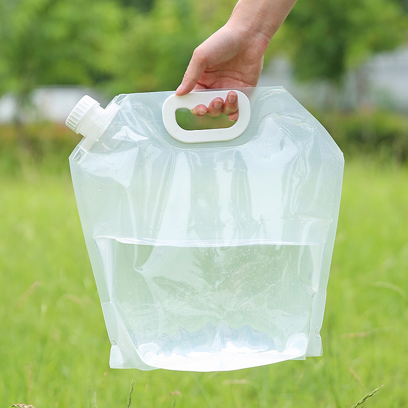 Bolsa de almacenamiento de agua de grado alimenticio 8L al aire libre viaje a pie camping bolsa de plástico portátil de agua festival de agua al aire libre ocio