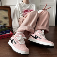 爆款原创多巴胺小众闪电面包鞋女2025春秋超火高颜值百搭休闲鞋