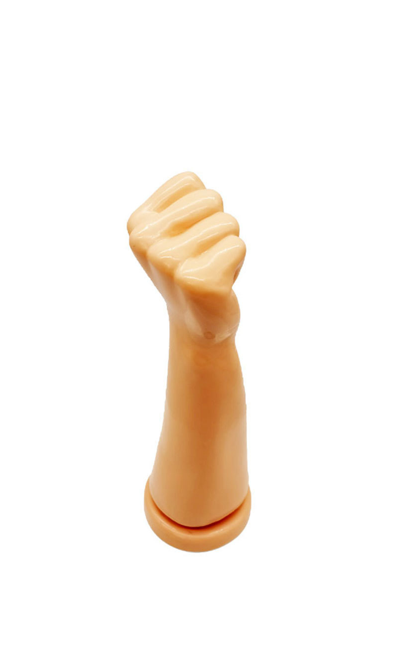 Fist-Shaped Anal Plug PVC Black High-Simulation Anal Expander Toy — detail image 7