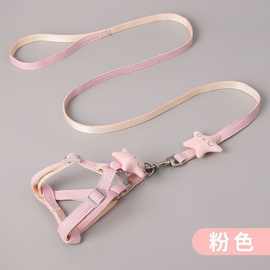 猫咪牵引绳泰迪狗链猫链小型中型犬遛狗绳胸背带宠物用品项圈批发