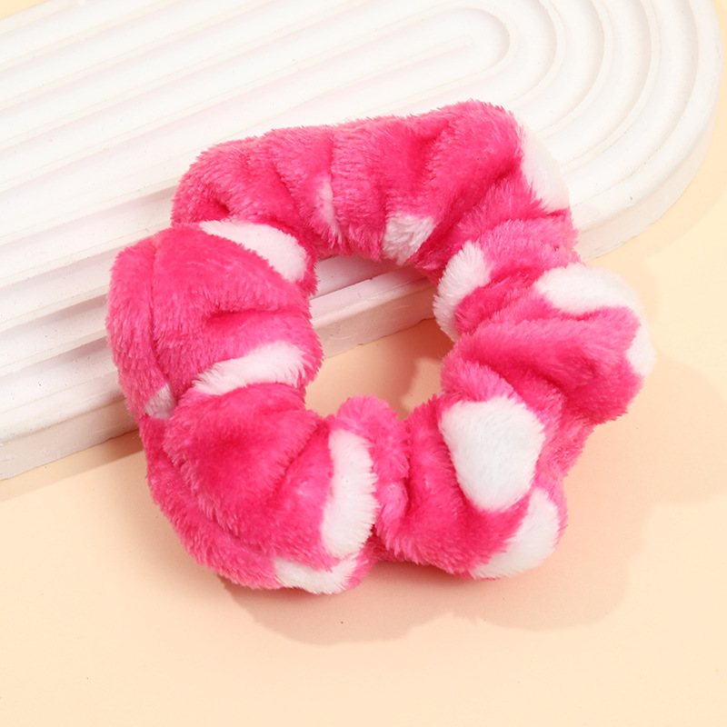 Punto de felpa, lazo para el cabello del intestino grueso, franela femenina, lazo para los intestinos de otoño e invierno, corbata de cola de caballo, banda de goma, cuerda para el cabello teñida, tocado de todo fósforo, accesorios para el cabello