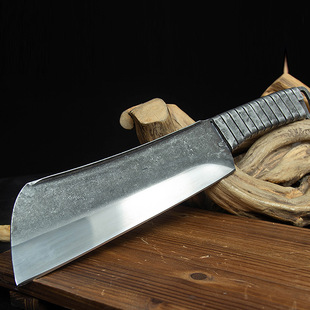 Longquan hand-forged Bone cutter household kitchen knife bone chopping big bone manganese steel high hardness butcher special knife wholesale