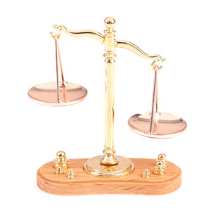 1:12 doll house simulation mini metal balance miniature ornaments