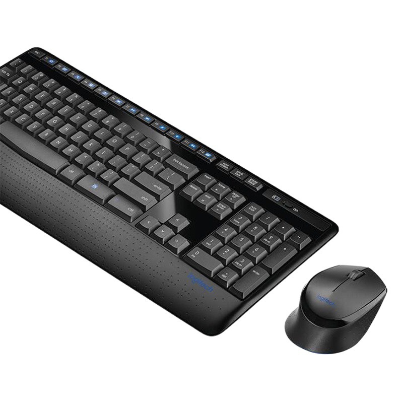 Combo inalámbrico Logitech MK345 con teclado y ratón ergonómicos, multimedia y duradero