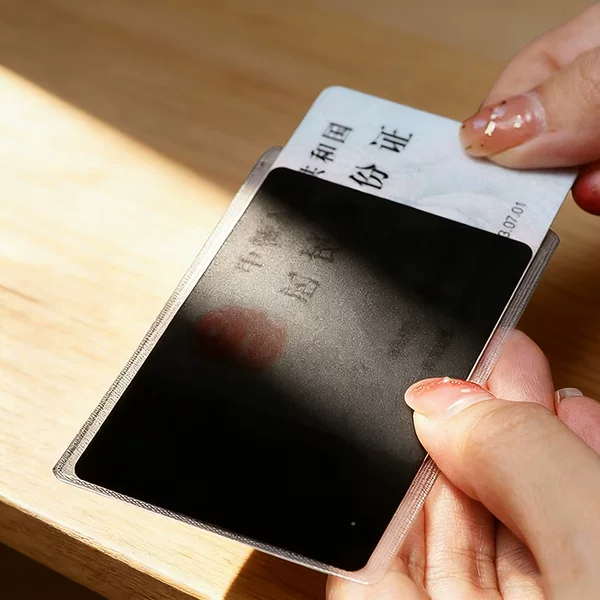 Document Privacy Protection Card Holder, Double-Sided Id Card Protector, Bank Card Anti-Leakage Protection Privacy Cover, Waterproof Card Protector
