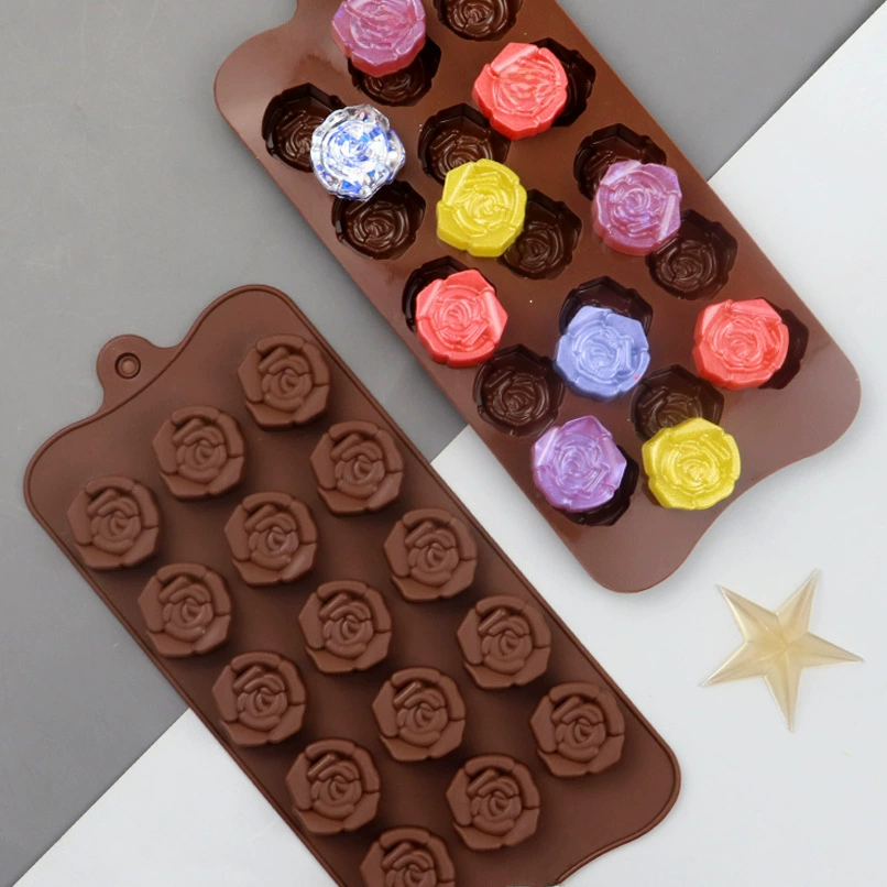 蓝调 Three dimensional acrylic handmade soap contains rose, soap mold, (Physicals)