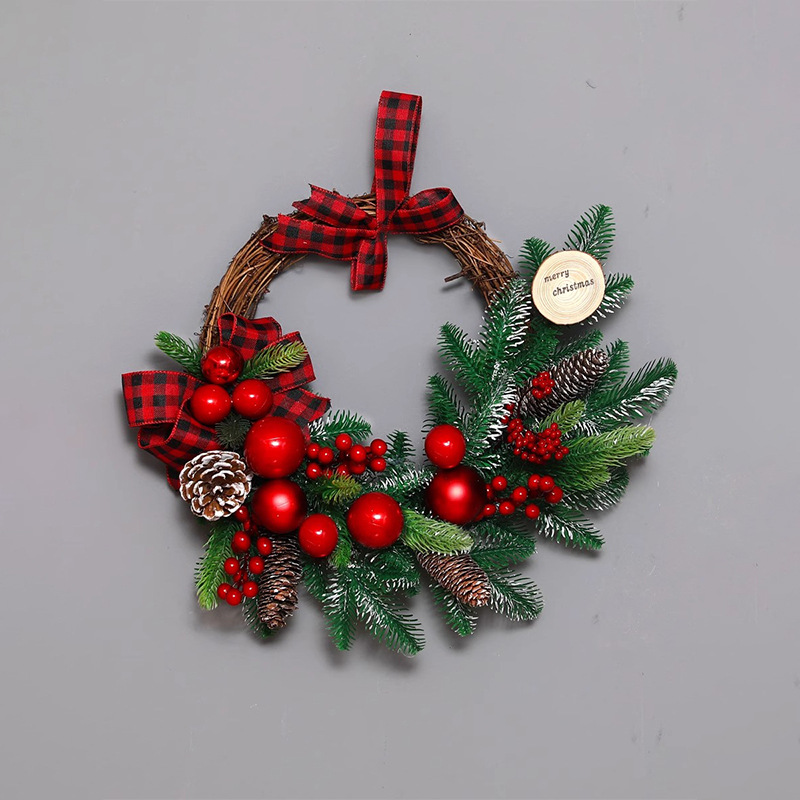 Decorative Ornaments Garland Rattan Circle Tree Door Wall Hanging Mall Hotel Lobby Glowing Scene Arrangement_voghion.com