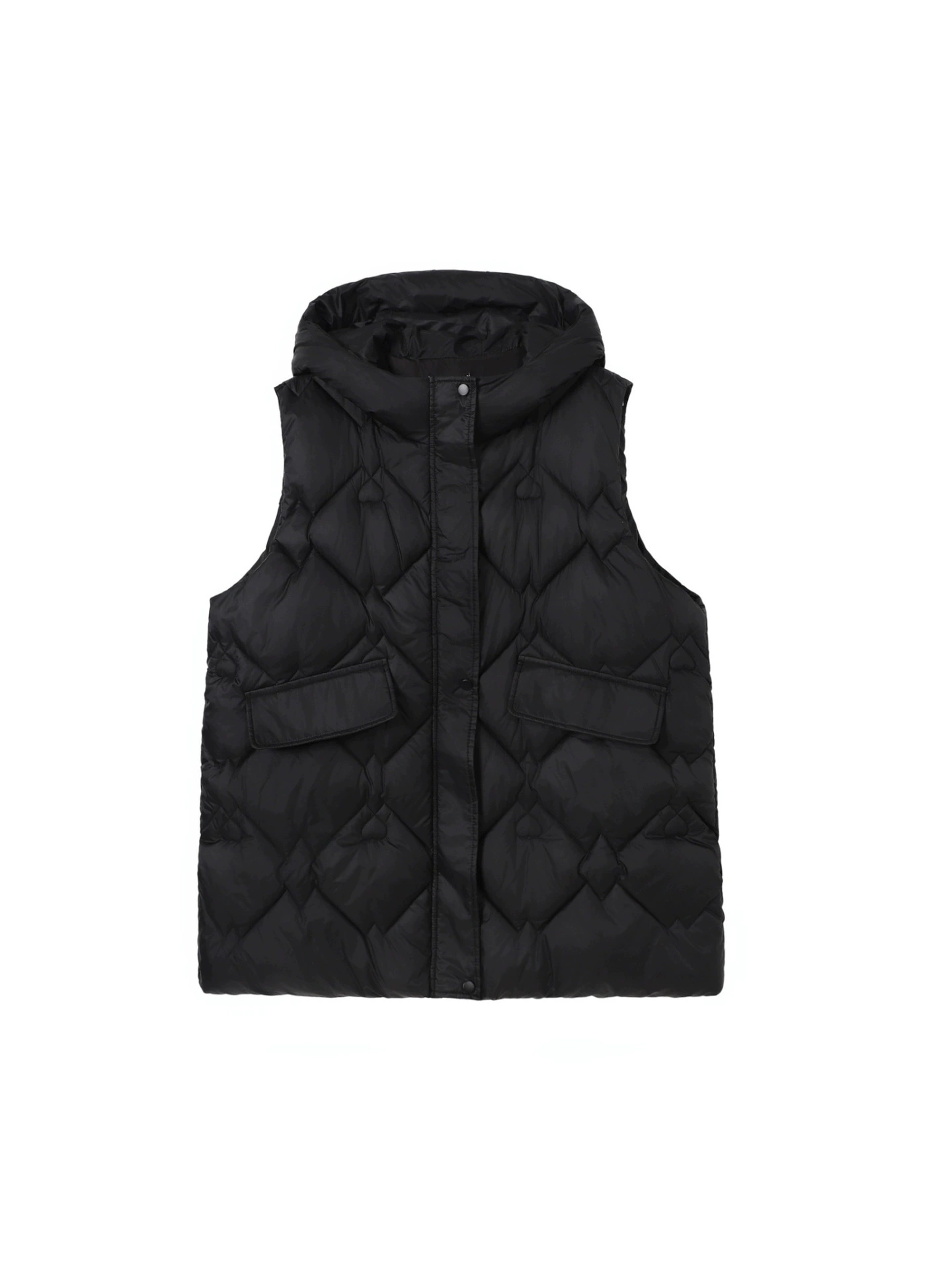 Winter soft warm comfortable extra large vest with hood, plus size