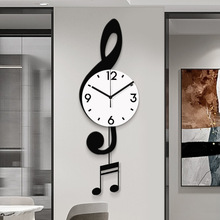 【艺钟美】时尚创意客厅挂钟现代简约静音钟跨境艺术唱片家居挂表