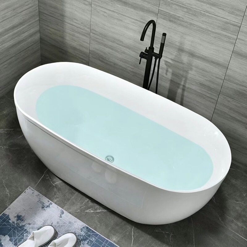 Bathroom household bathtub for small spaces, single-person acrylic adult seamless integrated high-end freestanding bathtub for hotels Bathroom household bathtub for small spaces, single-person acrylic adult seamless integrated high-end freestanding bathtub for hotels