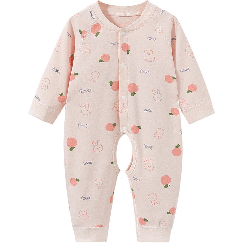 Mono para bebé, primavera, otoño, invierno, unisex, recién nacido, algodón puro, capa base fina, mono con abertura en la entrepierna, traje para gatear, ropa de bebé