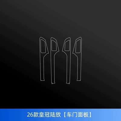 console and navigation screen tempered glass — Car interior film - 26-models-of-crown-land-cruiser-door-panels