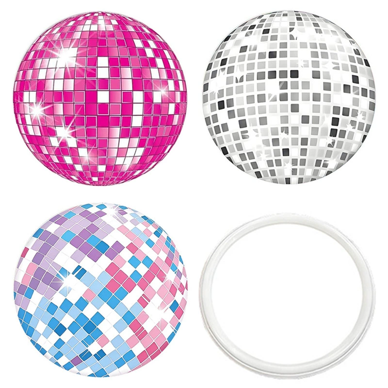 Красочный модный диско-шар маленькое круглое зеркало цветной маленький клетчатый зеркало для путешествий портативный металлический зеркало для макияжа