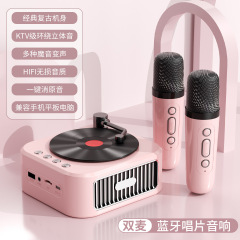 携帯屋外で歌うミニ音響マイク付きかわいいbluetoothスピーカーサブウーファ高音質祝日プレゼント