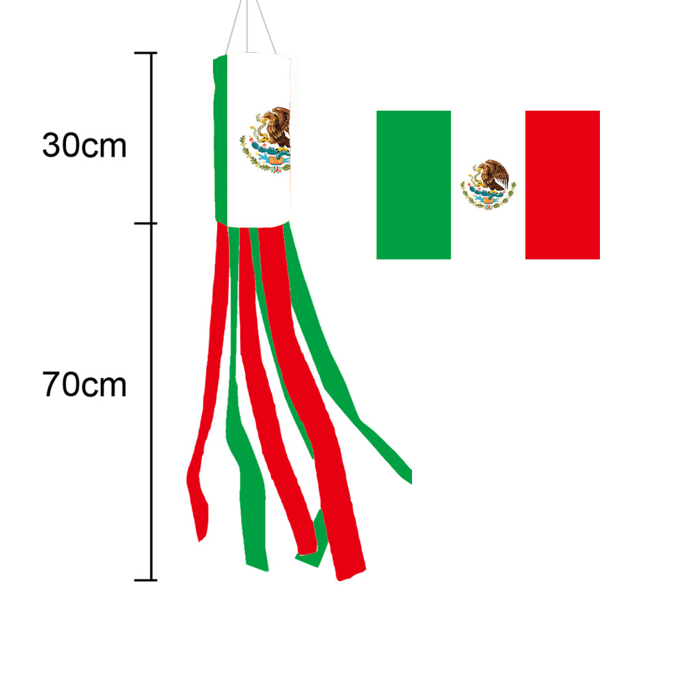 Bandera mexicana transfronteriza Amazonas atmósfera decoración de banderas de mano banderas de campo 26 Estados Unidos Canadá México Copa del Mundo