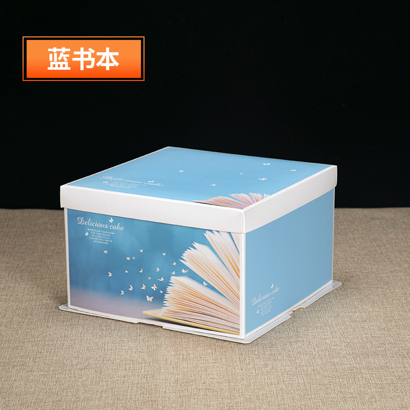 Caja de embalaje de pastel 6 pulgadas 8 pulgadas 10 pulgadas 12 pulgadas 14 pulgadas caja cuadrada de cartón de cumpleaños caja redonda caja de embalaje de pastel