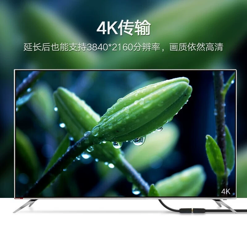 HDMI-удлинитель Green Union 2.0, штекер–гнездо, цифровой 4K высокое разрешение, 3D видео кабель HD107