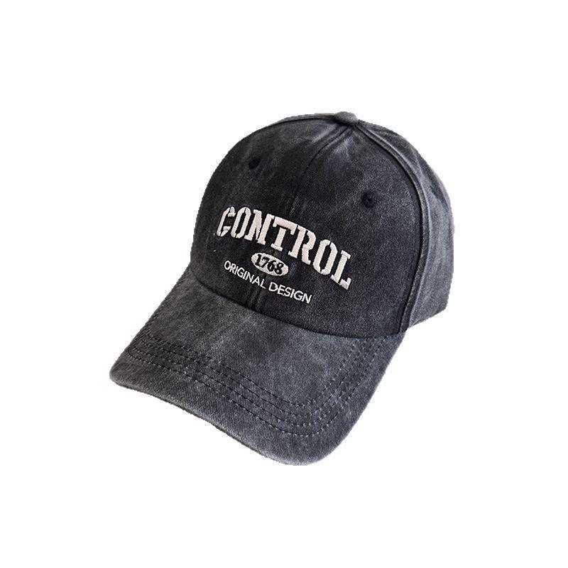 Retro americano lavado con agua hacer viejas letras punzadas gorra de lengua mujer al aire libre hombre ocio sombrero de béisbol de protección solar