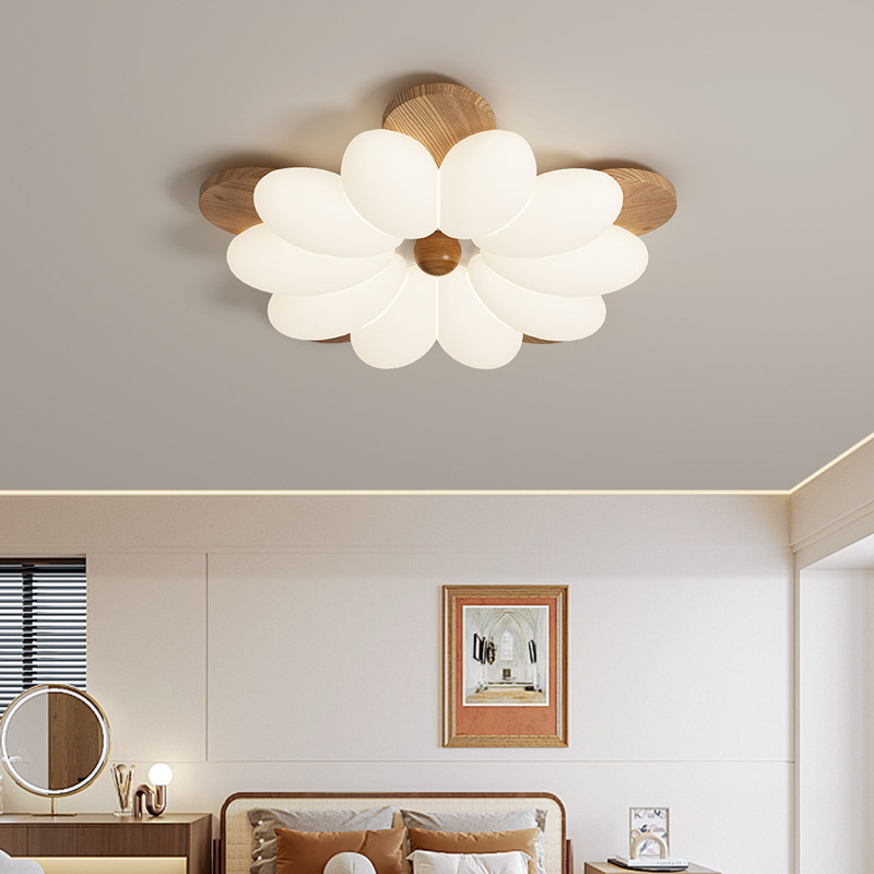 2025 nueva lámpara de sala de estar nueva lámpara de techo de flores de estilo chino lámpara de estilo antiguo lámpara de protección ocular lámpara de dormitorio principal lámpara de habitación de niños