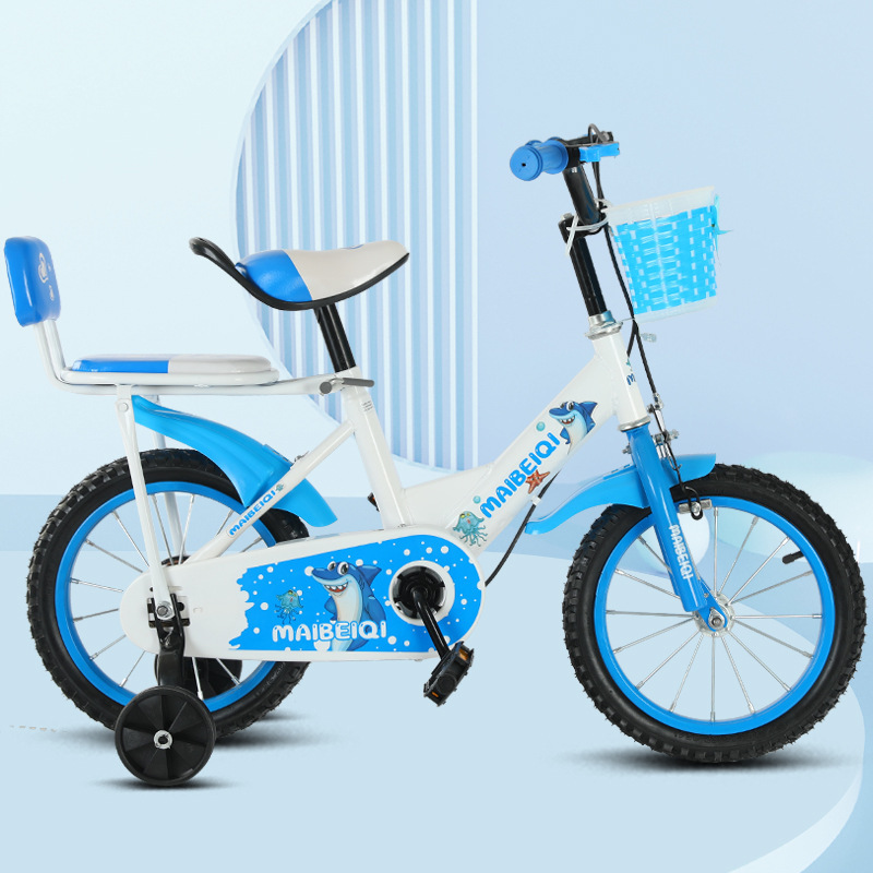 Bicicletas infantiles de 12 - 16 pulgadas, niños y niñas de 3 - 8 años de acero al carbono ligero con ruedas auxiliares, bicicleta infantil