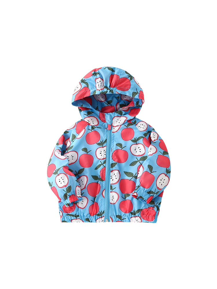 Malwee gabardina para niñas Primavera y otoño nuevos niños europeos y americanos estilo occidental con capucha cremallera camisa superior para niños