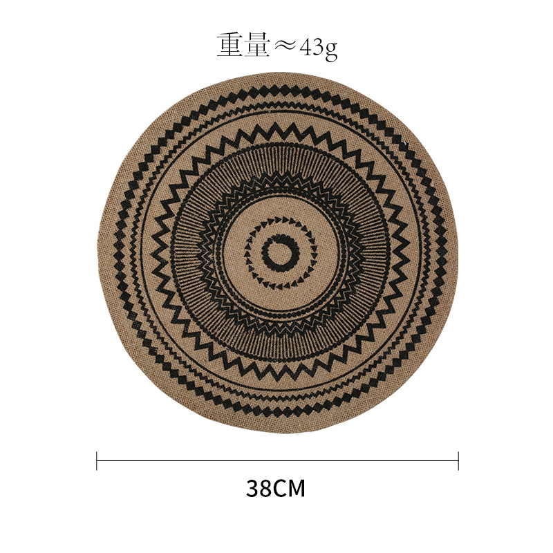 Comercio electrónico transfronterizo exclusivo para colchones aislantes de color natural japonés almohadillas de yute ecológicas almohadillas de maíz almohadillas de tazón de cuero almohadillas de agua