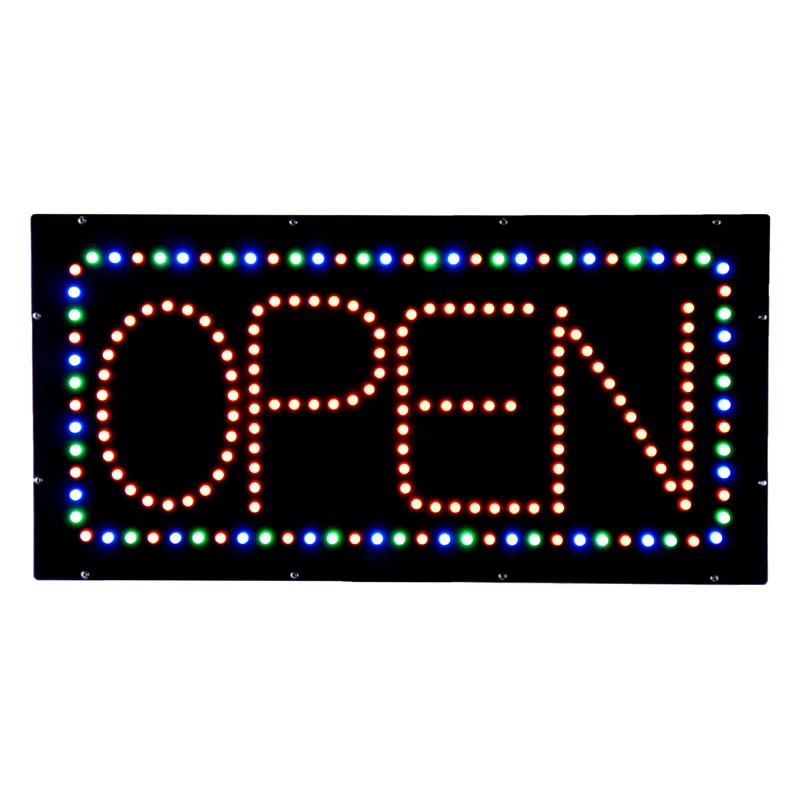 Трансграничный экспорт японского бизнеса вывеска 12V витрина магазин вывеска LED OPEN знак 30*60 см