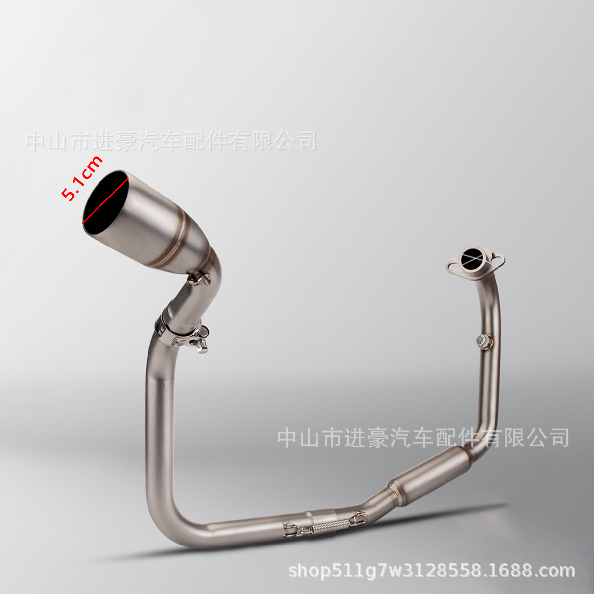 Motorcycle Exhaust Pipe Modification Tnt125 Front Section Middle Section Stainless Steel Front Exhaust Tail Section Factory Direct Sale