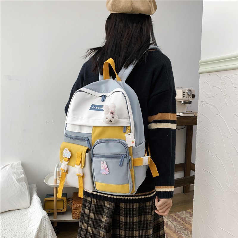 Insかばん女子韓国版学生ランドセル流行日系かわいいバックパック女子中学校小学生キャンパスかばん|undefined