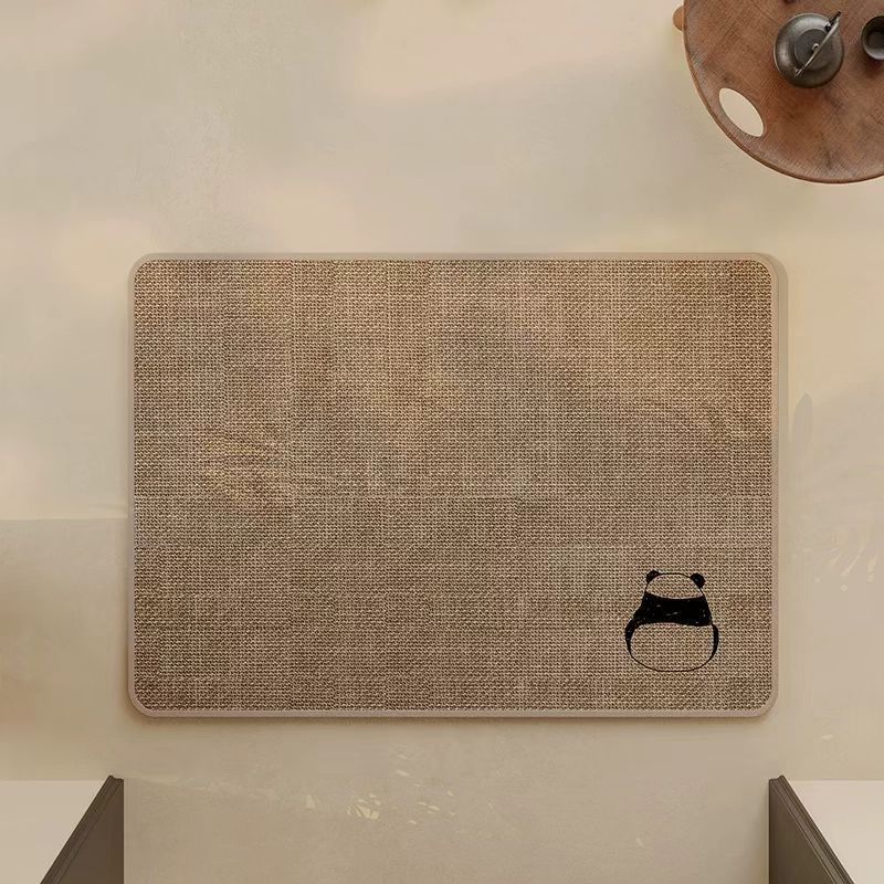 クロスボーダードア滑り止めリネン珪藻泥フロアマット玄関浴室トイレ吸収性フットマット耐摩耗性家庭用フロアマット|undefined