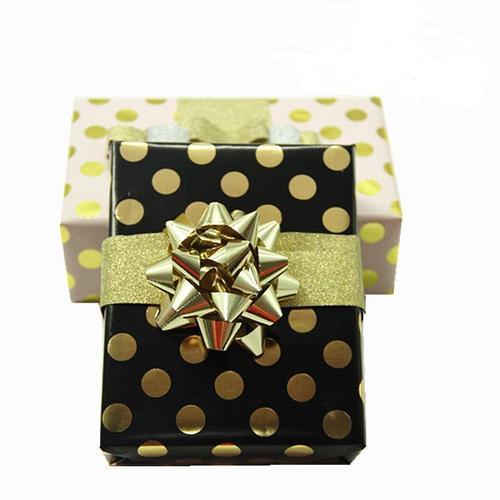 Gold Foil Polka Dot Gift Wrap Paper Christmas Gift Wrap Paper Valentine's Day Birthday Gift Wrap Paper Regular Gift Wrap Paper