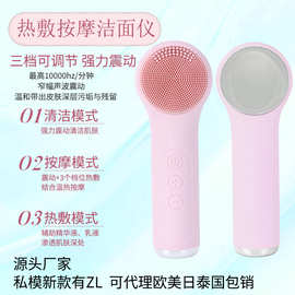 充电硅胶洁面仪 电动洗脸仪 跨境超声波脸部导入按摩美容仪器嫩肤