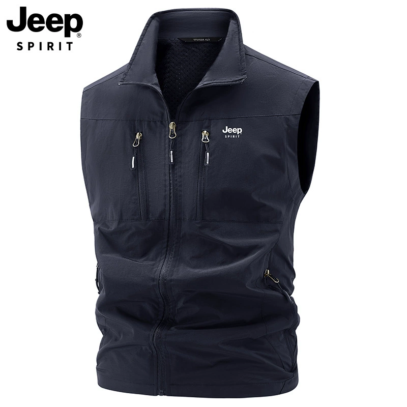 JEEP SPIRIT мода весна-лето повседневная рыбалка жилет мужской маникюр мульти-карманный Фотография жима мужской 2599