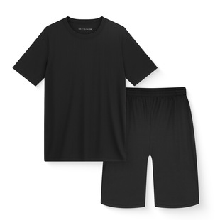 20 Preparation Short-Sleeved Physical Fitness Clothing Quick-Drying Crew Neck Shirt Moisture-Wicking Milk Silk Pure Color Outdoor Men's and Women's Suit Breathable