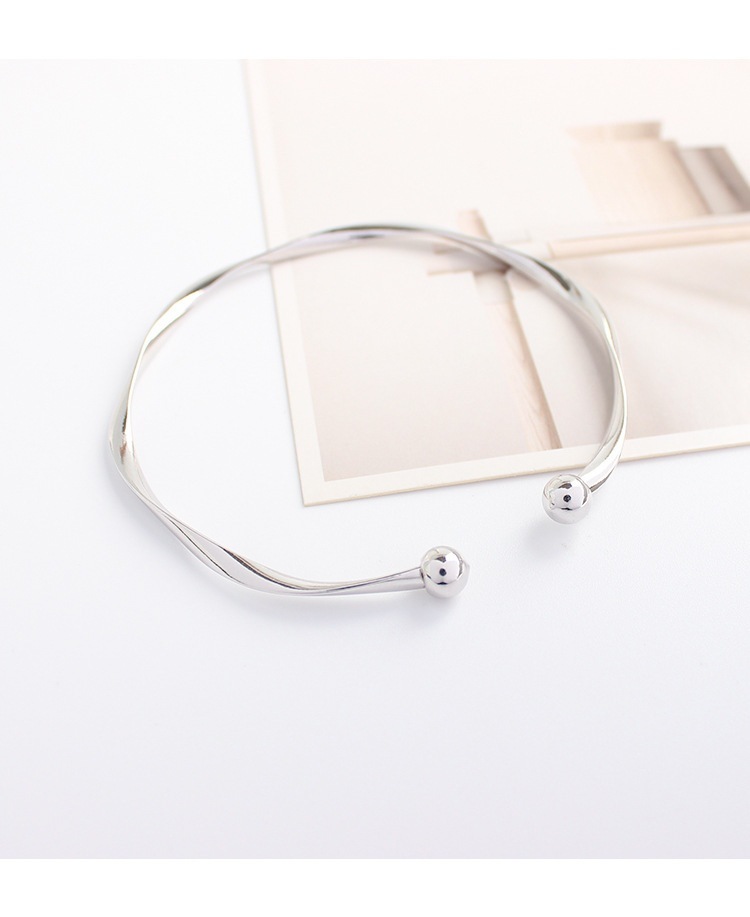 Fashion Geometric Alloy Plating Bangle