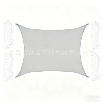 Avtomobil yan çətirləri Cloth Sunshade Sail Canopy - light-gray-2-x-2m